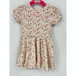 Dotdotsmile Girls Dress Size 6/12 Months White with Multi Color Shapes  NWT